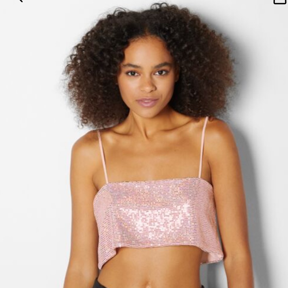 Bershka Sequin Top